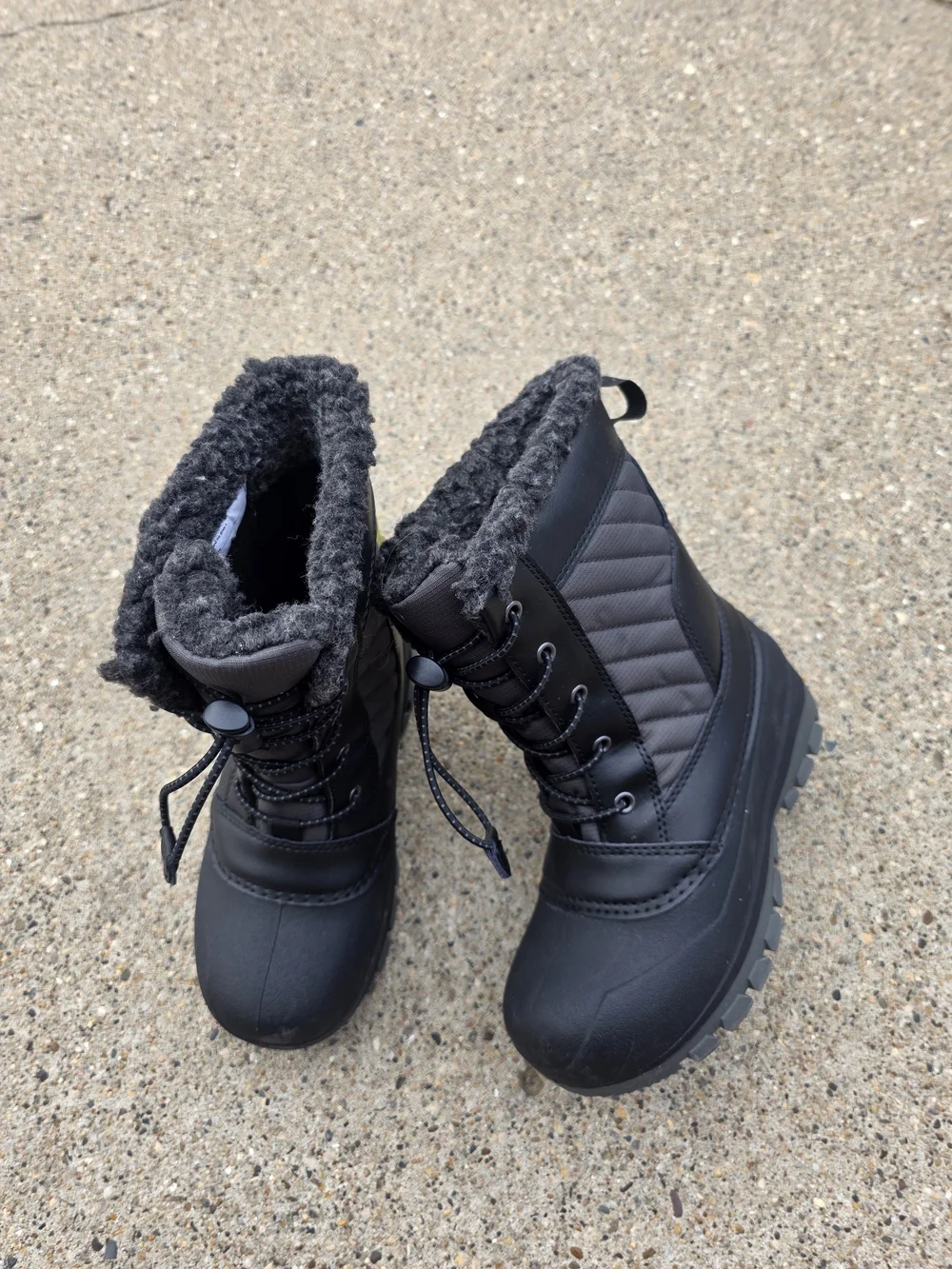 All In Motion Fleece-Lined Waterprood Winter Boots Boys 13